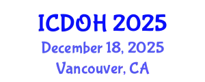 International Conference on Dental and Oral Health (ICDOH) December 18, 2025 - Vancouver, Canada