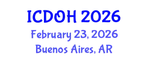 International Conference on Dental and Oral Health (ICDOH) February 23, 2026 - Buenos Aires, Argentina