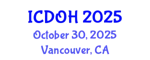 International Conference on Dental and Oral Health (ICDOH) October 30, 2025 - Vancouver, Canada