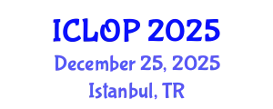 International Conference on Lasers, Optics and Photonics (ICLOP) December 25, 2025 - Istanbul, Turkey