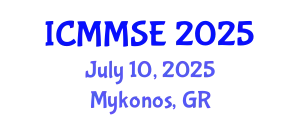 International Conference on Mechanics, Materials Science and Engineering (ICMMSE) July 10, 2025 - Mykonos, Greece