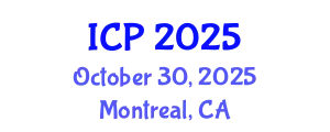International Conference on Pathology (ICP) October 30, 2025 - Montreal, Canada
