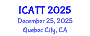 International Conference on Addiction Treatment and Therapy (ICATT) December 25, 2025 - Quebec City, Canada
