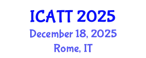 International Conference on Addiction Treatment and Therapy (ICATT) December 18, 2025 - Rome, Italy