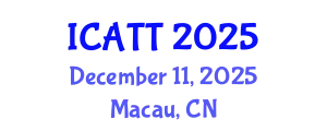 International Conference on Addiction Treatment and Therapy (ICATT) December 11, 2025 - Macau, China