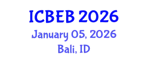 International Conference on Biomedical Engineering and Biotechnology (ICBEB) January 05, 2026 - Bali, Indonesia