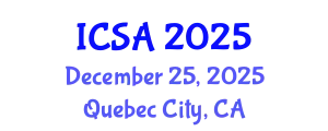 International Conference on Surgery and Anesthesia (ICSA) December 25, 2025 - Quebec City, Canada