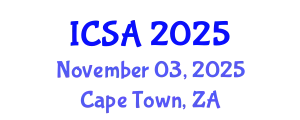 International Conference on Surgery and Anesthesia (ICSA) November 03, 2025 - Cape Town, South Africa