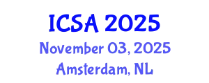 International Conference on Surgery and Anesthesia (ICSA) November 03, 2025 - Amsterdam, Netherlands