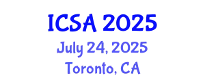 International Conference on Surgery and Anesthesia (ICSA) July 24, 2025 - Toronto, Canada