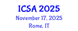 International Conference on Surgery and Anesthesia (ICSA) November 17, 2025 - Rome, Italy