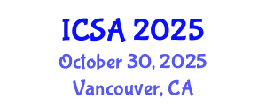 International Conference on Surgery and Anesthesia (ICSA) October 30, 2025 - Vancouver, Canada