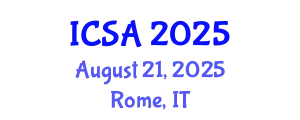 International Conference on Surgery and Anesthesia (ICSA) August 21, 2025 - Rome, Italy