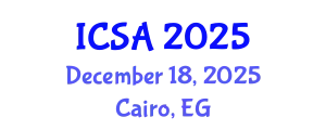 International Conference on Surgery and Anesthesia (ICSA) December 18, 2025 - Cairo, Egypt