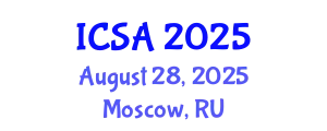 International Conference on Surgery and Anesthesia (ICSA) August 28, 2025 - Moscow, Russia