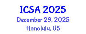 International Conference on Surgery and Anesthesia (ICSA) December 29, 2025 - Honolulu, United States