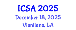 International Conference on Surgery and Anesthesia (ICSA) December 18, 2025 - Vientiane, Laos
