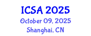 International Conference on Surgery and Anesthesia (ICSA) October 09, 2025 - Shanghai, China