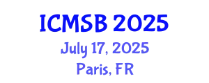 International Conference on Metabolomics and Systems Biology (ICMSB) July 17, 2025 - Paris, France