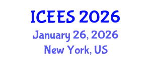 International Conference on Ecological and Environmental Safety (ICEES) January 26, 2026 - New York, United States