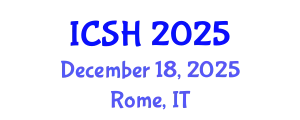 International Conference on Social Sciences and Humanities (ICSH) December 18, 2025 - Rome, Italy