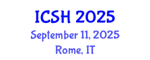 International Conference on Social Sciences and Humanities (ICSH) September 11, 2025 - Rome, Italy