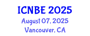 International Conference on Nanotechnologies and Biomedical Engineering (ICNBE) August 07, 2025 - Vancouver, Canada