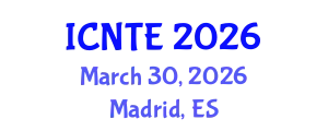 International Conference on Nondestructive Testing and Evaluation (ICNTE) March 30, 2026 - Madrid, Spain