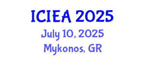 International Conference on Industrial Engineering and Applications (ICIEA) July 10, 2025 - Mykonos, Greece