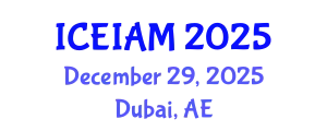 International Conference on Environmental, Industrial and Applied Microbiology (ICEIAM) December 29, 2025 - Dubai, United Arab Emirates