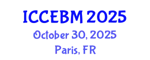 International Conference on Civil Engineering and Building Materials (ICCEBM) October 30, 2025 - Paris, France