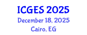 International Conference on Geological and Earth Sciences (ICGES) December 18, 2025 - Cairo, Egypt