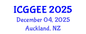 International Conference on Geological, Geotechnical and Environmental Engineering (ICGGEE) December 04, 2025 - Auckland, New Zealand