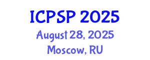 International Conference on Pharmaceutical Sciences and Pharmacology (ICPSP) August 28, 2025 - Moscow, Russia
