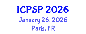 International Conference on Pharmaceutical Sciences and Pharmacology (ICPSP) January 26, 2026 - Paris, France