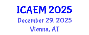International Conference on Agribusiness Economics and Management (ICAEM) December 29, 2025 - Vienna, Austria
