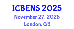 International Conference on Biological Engineering and Natural Sciences (ICBENS) November 27, 2025 - London, United Kingdom