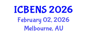 International Conference on Biological Engineering and Natural Sciences (ICBENS) February 02, 2026 - Melbourne, Australia