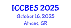 International Conference on Chemical, Biological and Environmental Sciences (ICCBES) October 16, 2025 - Athens, Greece