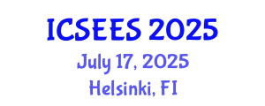 International Conference on Sustainable Energy and Environmental Sciences (ICSEES) July 17, 2025 - Helsinki, Finland