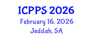 International Conference on Pharmacology and Pharmaceutical Sciences (ICPPS) February 16, 2026 - Jeddah, Saudi Arabia