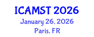 International Conference on Advanced Materials Science and Technology (ICAMST) January 26, 2026 - Paris, France