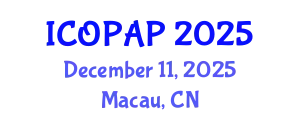 International Conference on Optoelectronics, Photonics and Applied Physics (ICOPAP) December 11, 2025 - Macau, China