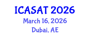 International Conference on Aerospace Sciences and Aviation Technology (ICASAT) March 16, 2026 - Dubai, United Arab Emirates