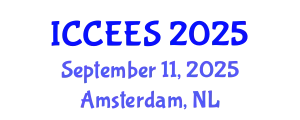 International Conference on Chemical, Ecology and Environmental Sciences (ICCEES) September 11, 2025 - Amsterdam, Netherlands
