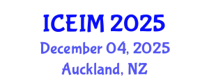International Conference on Engineering and Innovative Materials (ICEIM) December 04, 2025 - Auckland, New Zealand