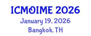 International Conference on Manufacturing, Optimization, Industrial and Material Engineering (ICMOIME) January 19, 2026 - Bangkok, Thailand