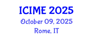 International Conference on Innovation, Management and Economics (ICIME) October 09, 2025 - Rome, Italy