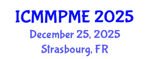 International Conference on Mining, Mineral Processing and Metallurgical Engineering (ICMMPME) December 25, 2025 - Strasbourg, France