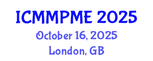 International Conference on Mining, Mineral Processing and Metallurgical Engineering (ICMMPME) October 16, 2025 - London, United Kingdom